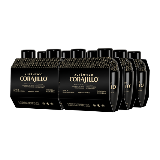 Auténtico Corajillo – 12 Pack – 12 Corajillos con Shakers Reutilizables