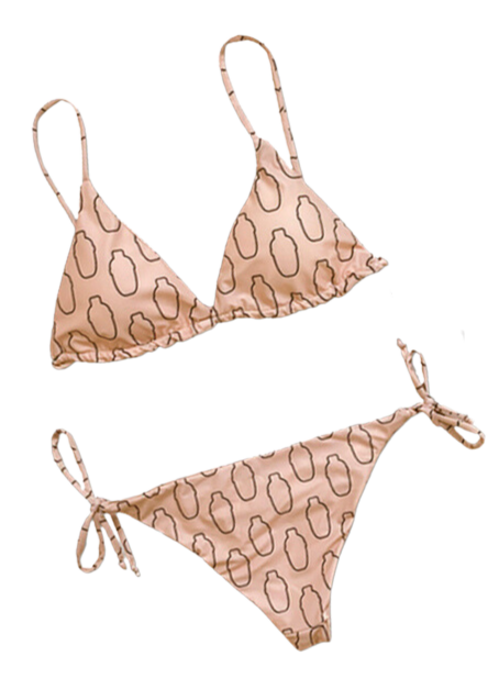 Bikini para mujer estampado de Shakers, dos piezas