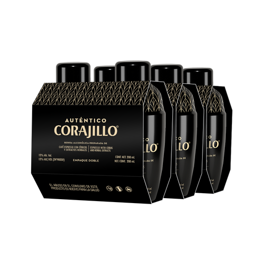 Auténtico Corajillo – Six Pack – 6 Corajillos con Shakers Reutilizables