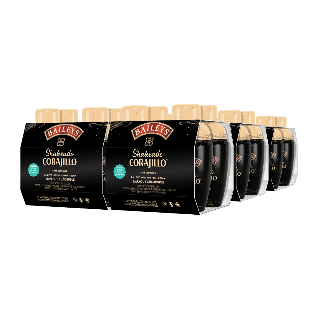 Baileys Shakeado Corajillo – 24 Pack – 24 Shakers con Espresso y Crema Irlandesa