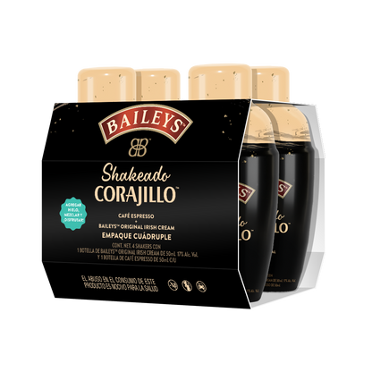 Baileys Shakeado Corajillo – 4 Pack – 4 Shakers con Espresso y Crema Irlandesa