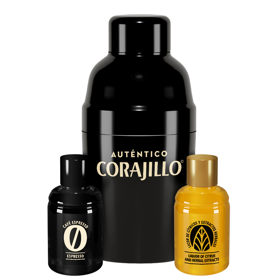 Auténtico Corajillo – Six Pack – 6 Corajillos con Shakers Reutilizables