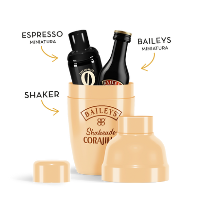 Baileys Shakeado Corajillo – 4 Pack – 4 Shakers con Espresso y Crema Irlandesa