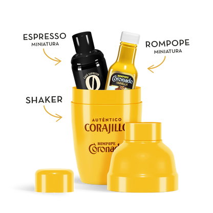 Corajillo x Rompope Coronado – Duo Pack – 2 Shakers con Espresso y Rompope de Vainilla