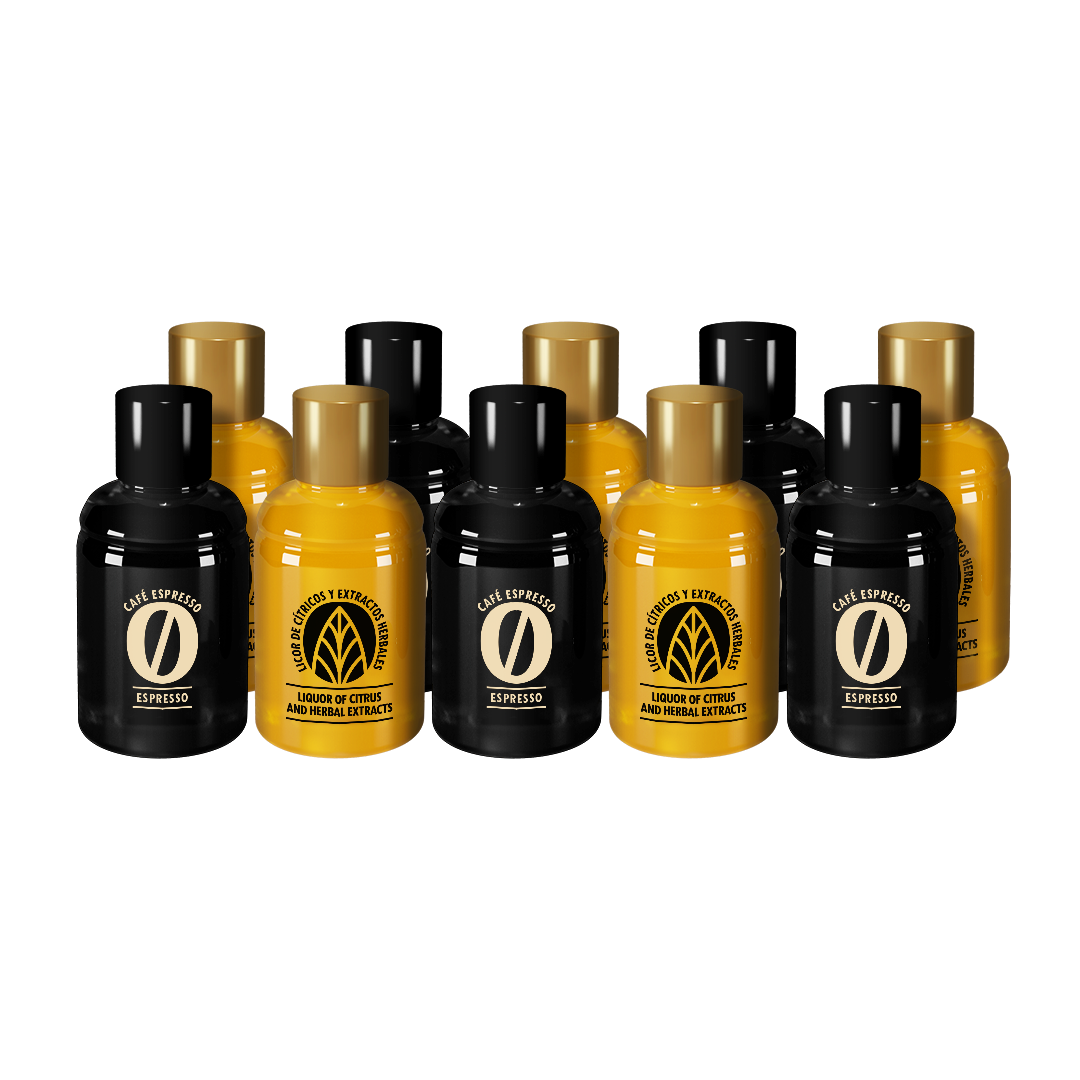 Auténtico Corajillo – 5 Mix – Repuestos de Licor y Café 50ml