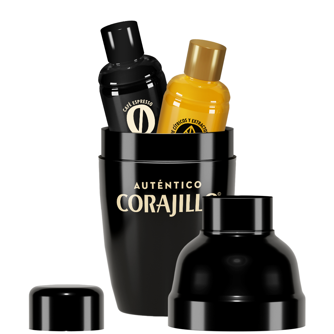 Auténtico Corajillo – 12 Pack – 12 Corajillos con Shakers Reutilizables